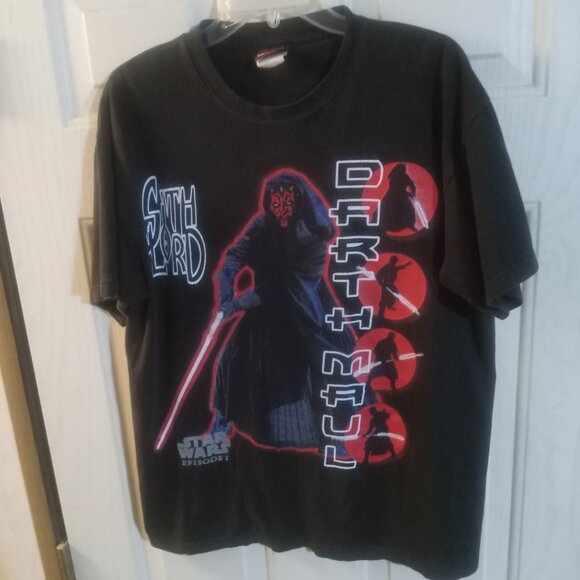 Star Wars Episode 1 Darth Maul VTG 1999 T Shirt Size L Made in Mexico Unisex - Picture 3 of 8